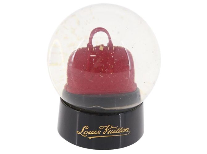 LOUIS VUITTON Alma Snow Globe Glass Red LV Auth 184282A Rouge - vue 13