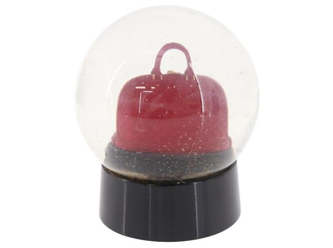 LOUIS VUITTON Alma Snow Globe Glass Red LV Auth 184282A Rouge - vue 2