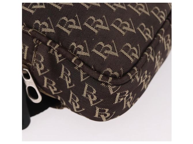 Marsupio BOTTEGA VENETA in tela marrone argento Auth bs35444 - vista 10