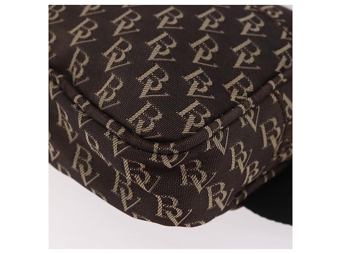 Marsupio BOTTEGA VENETA in tela marrone argento Auth bs35444 - vista 11