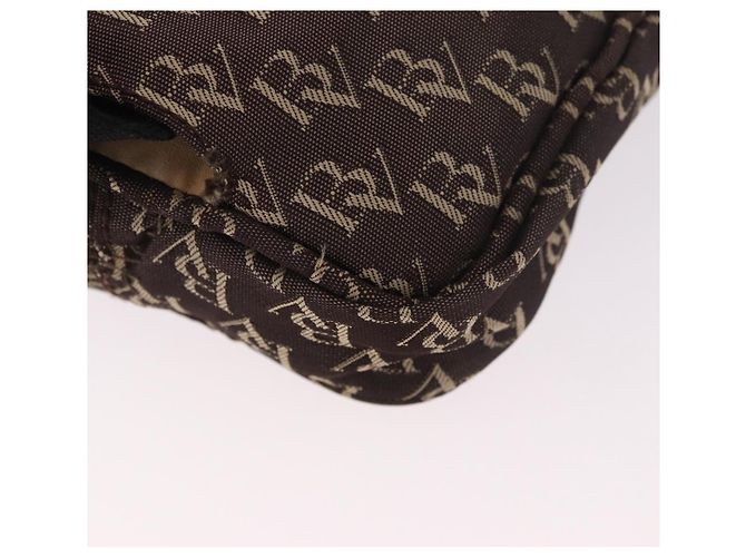 Marsupio BOTTEGA VENETA in tela marrone argento Auth bs35444 - vista 12