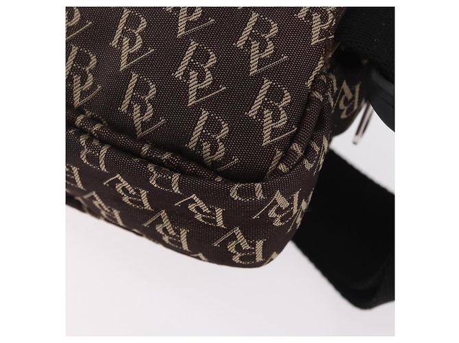 Marsupio BOTTEGA VENETA in tela marrone argento Auth bs35444 - vista 13