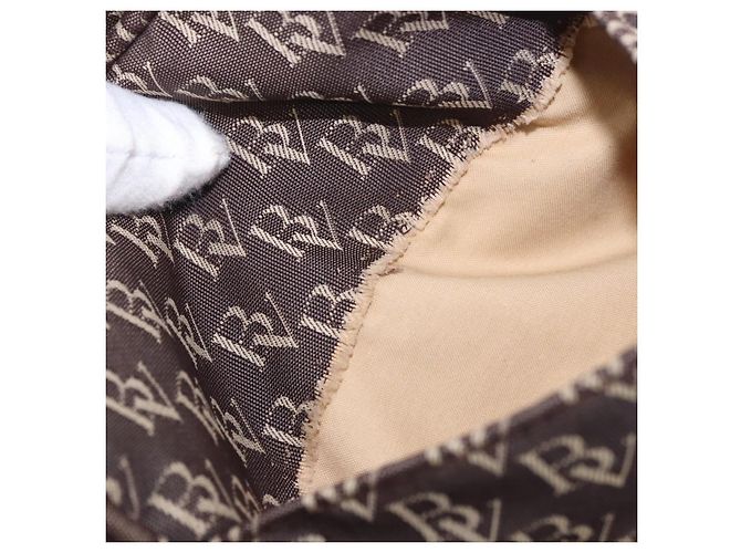 Marsupio BOTTEGA VENETA in tela marrone argento Auth bs35444 - vista 20