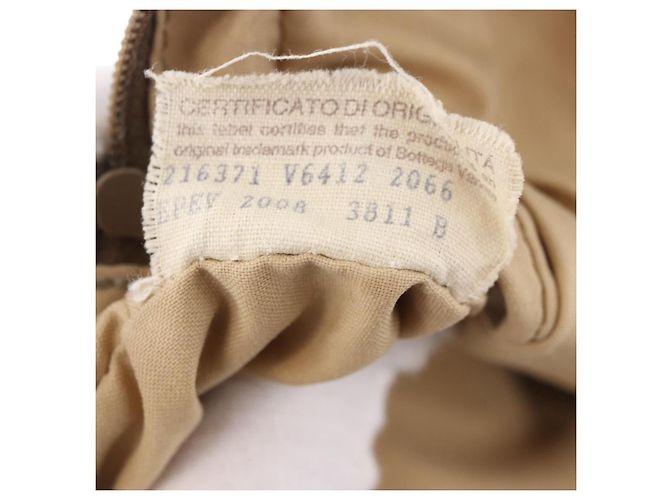Marsupio BOTTEGA VENETA in tela marrone argento Auth bs35444 - vista 21