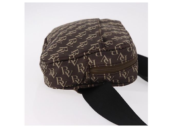 Marsupio BOTTEGA VENETA in tela marrone argento Auth bs35444 - vista 4