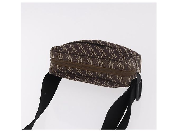 Marsupio BOTTEGA VENETA in tela marrone argento Auth bs35444 - vista 6
