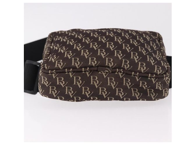 Marsupio BOTTEGA VENETA in tela marrone argento Auth bs35444 - vista 9