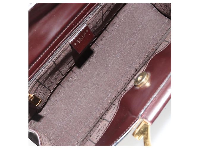 Céline Borsa CELINE in pelle marrone oro Auth 182104 D'oro - vista 17