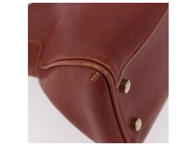 Borsa a mano CARTIER in pelle marrone oro Auth 183074A D'oro - vista 10
