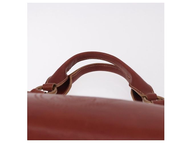 Borsa a mano CARTIER in pelle marrone oro Auth 183074A D'oro - vista 8
