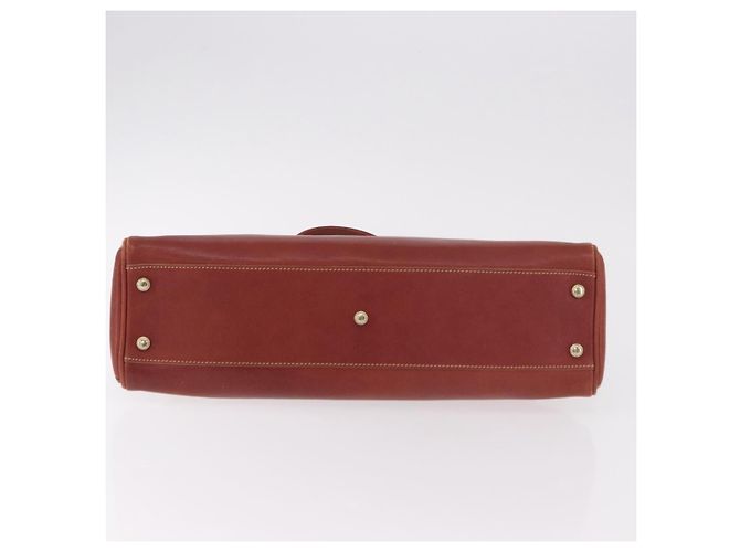 Borsa a mano CARTIER in pelle marrone oro Auth 183074A D'oro - vista 9