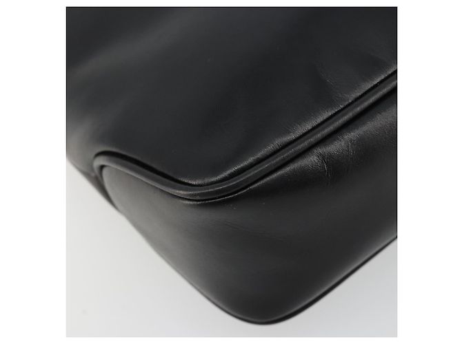 Borsa a tracolla Salvatore Ferragamo in pelle nera e oro Auth ka4575 Nero D'oro - vista 11