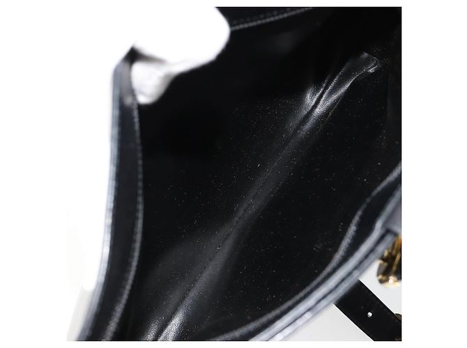 Borsa a tracolla Salvatore Ferragamo in pelle nera e oro Auth ka4575 Nero D'oro - vista 18