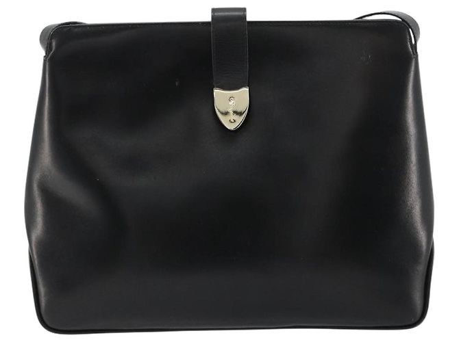Borsa a tracolla Salvatore Ferragamo in pelle nera e oro Auth ka4575 Nero D'oro - vista 2