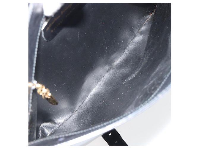 Borsa a tracolla Salvatore Ferragamo in pelle nera e oro Auth ka4575 Nero D'oro - vista 20