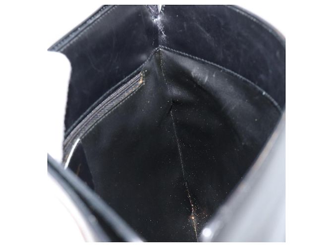 Borsa a tracolla Salvatore Ferragamo in pelle nera e oro Auth ka4575 Nero D'oro - vista 21