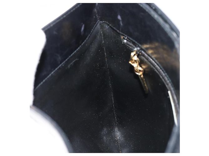 Borsa a tracolla Salvatore Ferragamo in pelle nera e oro Auth ka4575 Nero D'oro - vista 22