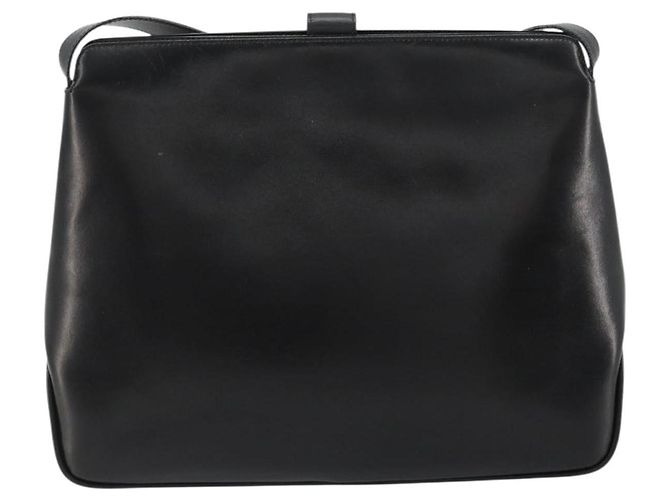 Borsa a tracolla Salvatore Ferragamo in pelle nera e oro Auth ka4575 Nero D'oro - vista 3