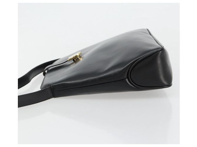 Borsa a tracolla Salvatore Ferragamo in pelle nera e oro Auth ka4575 Nero D'oro - vista 5