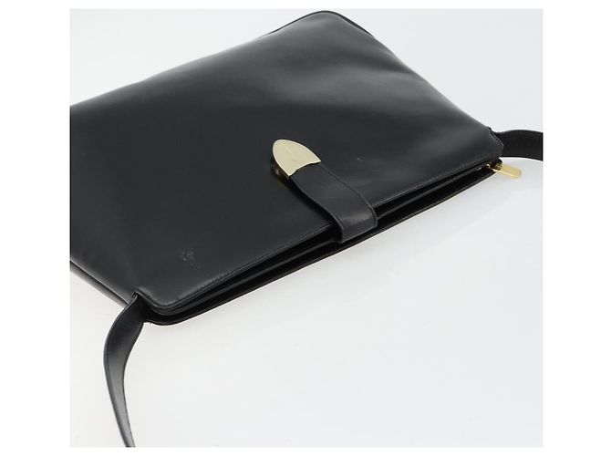 Borsa a tracolla Salvatore Ferragamo in pelle nera e oro Auth ka4575 Nero D'oro - vista 6