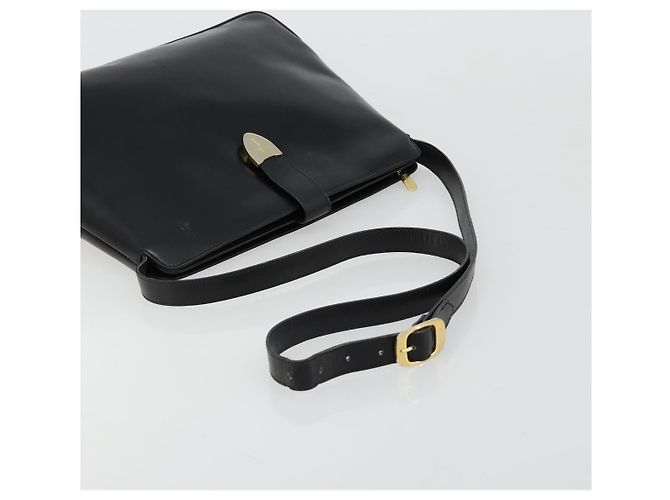 Borsa a tracolla Salvatore Ferragamo in pelle nera e oro Auth ka4575 Nero D'oro - vista 7