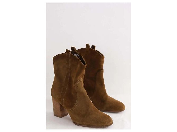 Ba&Sh Wanderschuhe Khaki - Ansicht 3