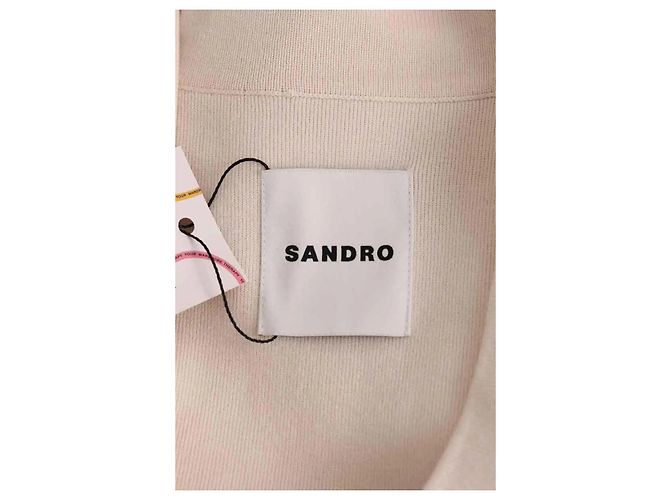 Sandro Cardigã ecru - vista 5