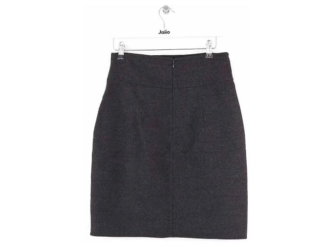 Yves Saint Laurent Minirock anthrazit Anthrazitgrau - Ansicht 3