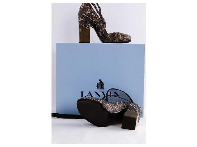 Lanvin Tacchi marroni Marrone - vista 8