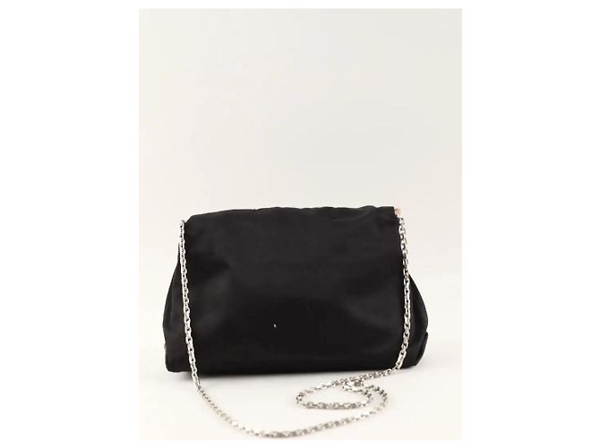 Roger Vivier Clutch in raso nero - vista 3