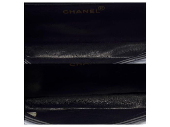 Borsa CHANEL Timeless/Classique in Pelle Blu Navy - 103529 - vista 8