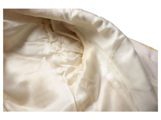 Gianni Versace Couture, Conjunto de 2 piezas de bouclé Blanco Amarillo - vista 10