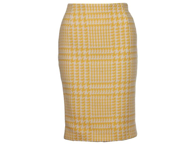Gianni Versace Couture, Conjunto de 2 piezas de bouclé Blanco Amarillo - vista 4
