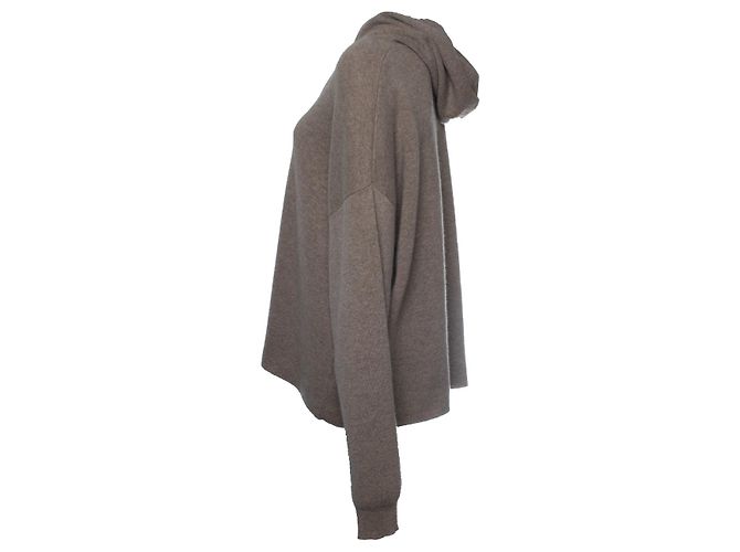 Autre Marque Davida Kaschmir, Strickkapuzenpullover in Braun - Ansicht 3