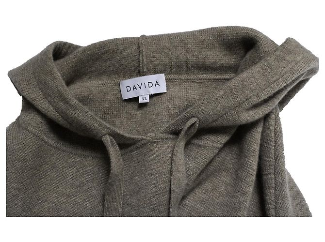 Autre Marque Davida Kaschmir, Strickkapuzenpullover in Braun - Ansicht 5
