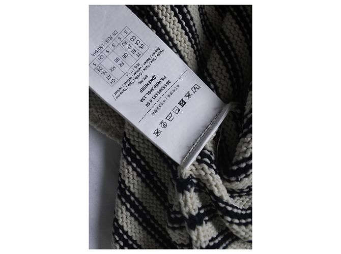 Weekend Max Mara, cuello redondo de punto a rayas Blanco Azul - vista 6
