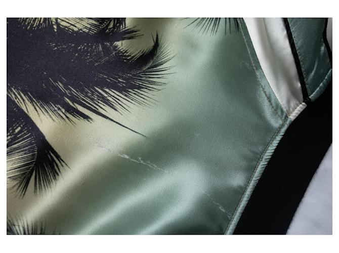 Balmain, bomber de seda con estampado de palmeras Multicolor - vista 5