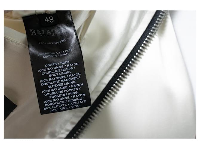 Balmain, bomber de seda con estampado de palmeras Multicolor - vista 7