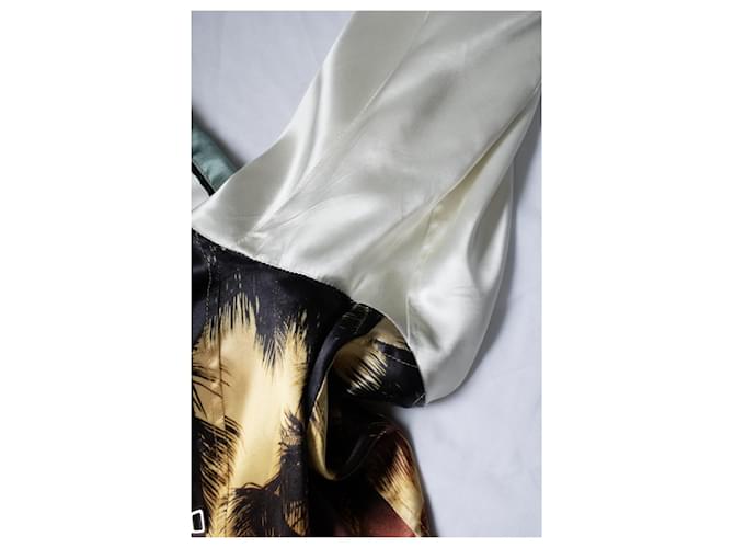 Balmain, bomber de seda con estampado de palmeras Multicolor - vista 8