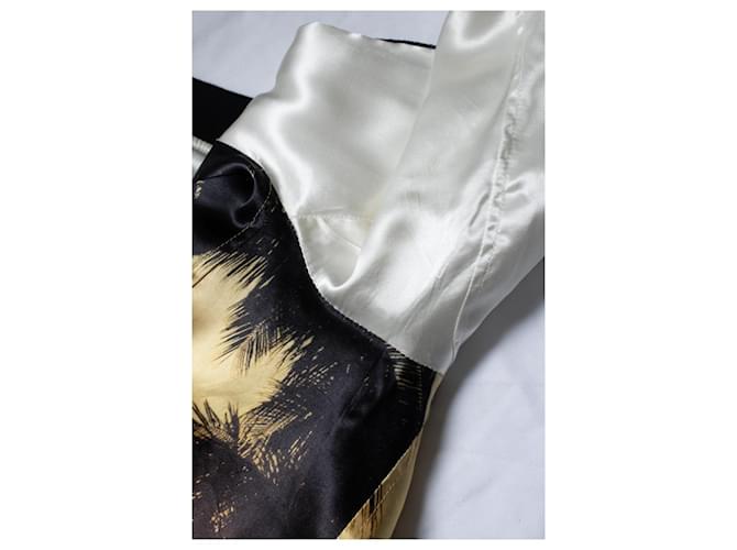 Balmain, bomber de seda con estampado de palmeras Multicolor - vista 9