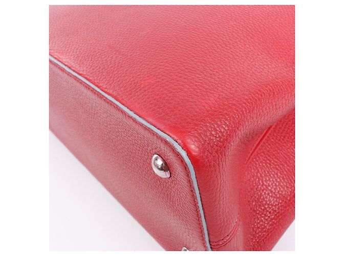 Borsa Louis Vuitton Parnassea Capucines GM Rossa M48871 Beige - vista 14