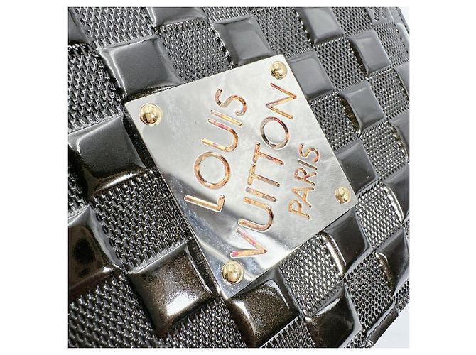 Borsa a tracolla Louis Vuitton Cabaret Damier Vernis Nero - vista 19