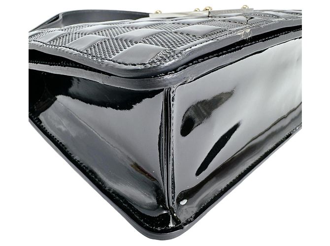 Borsa a tracolla Louis Vuitton Cabaret Damier Vernis Nero - vista 7