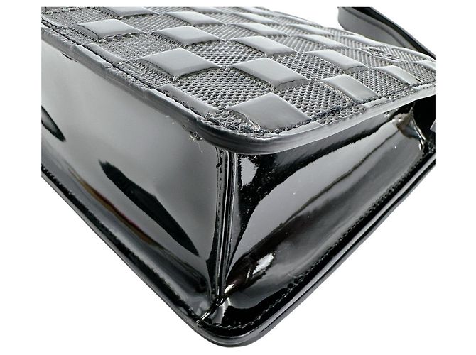 Borsa a tracolla Louis Vuitton Cabaret Damier Vernis Nero - vista 8