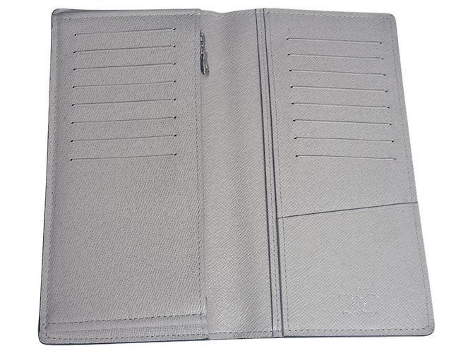 Louis Vuitton Taiga Bi-fold Wallet Brown Black - view 8