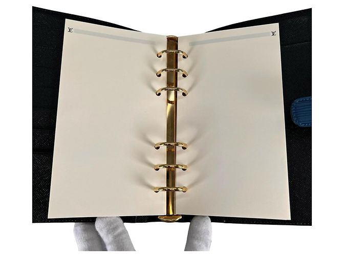 Louis Vuitton Epi Leather Agenda MM Notebook Cover in Toledo Blue - view 12