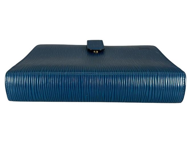 Louis Vuitton Epi Leather Agenda MM Notebook Cover in Toledo Blue - view 3