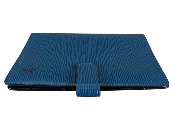 Louis Vuitton Epi Leather Agenda MM Notebook Cover in Toledo Blue - view 4