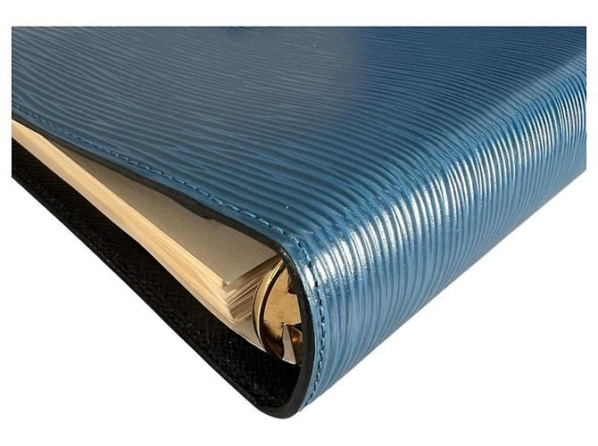 Louis Vuitton Epi Leather Agenda MM Notebook Cover in Toledo Blue - view 8