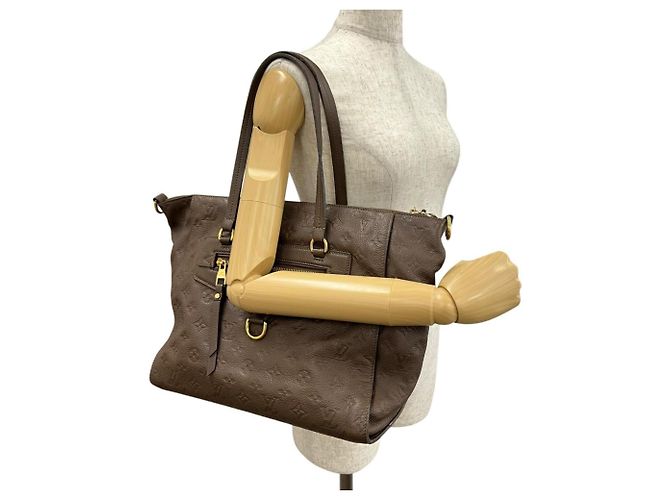 Borsa Louis Vuitton Monogram Empreinte Marrone - vista 11